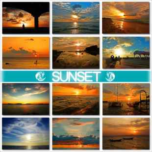 沖縄のインスタ映え夕日と夕陽写真