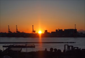 sunset,sunrise 夕陽・夕暮れ写真 No.0021 ポストカード・ポスター