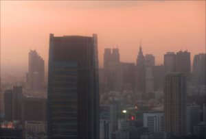 urban_0014 ほぼ東京の都心と摩天楼写真、ポストカード