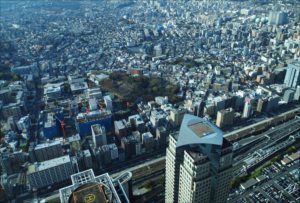 urban_0034 ほぼ東京の都心と摩天楼写真、ポストカード
