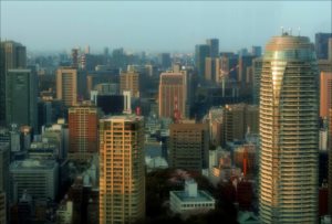 urban_0042 ほぼ東京の都心と摩天楼写真、ポストカード